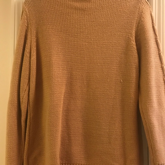 TAN/CAMEL cable knit sweater - Picture 3 of 4
